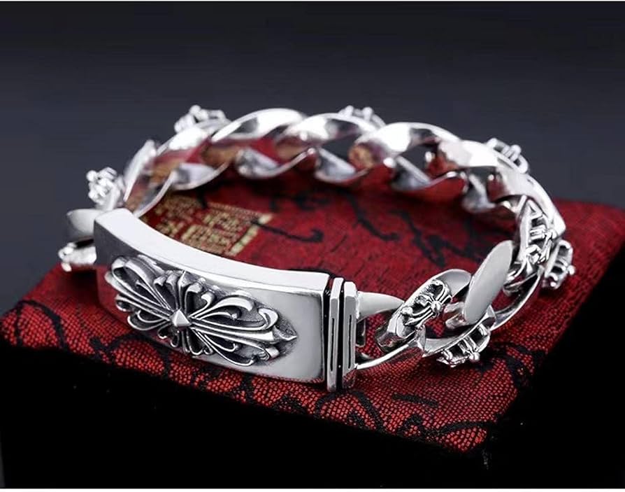 出品10/3まで シルバー925バングル フローラルクロス シルバー925素材 フローラルバングル シルバー クロスバングル 925