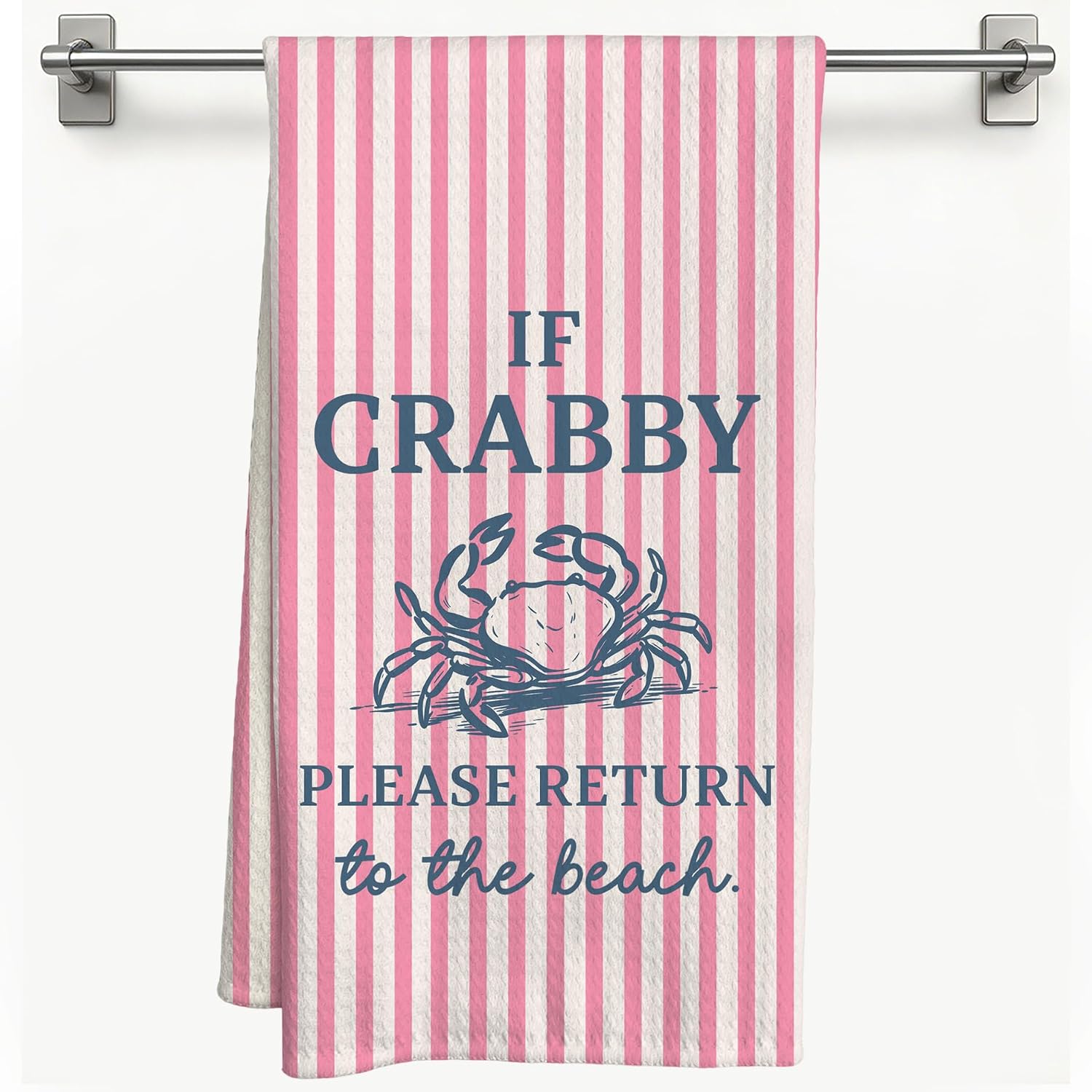 Crab Coastal Beach Kitchen Towels 16x24 Inch