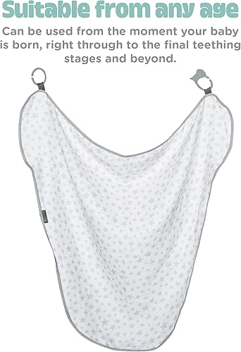 Miniatura 9 de Cheeky Chompers Funda de lactancia de muselina 6 en 1  Manta para recién nacido, paño para eructos, funda para cochecito, lactancia materna
