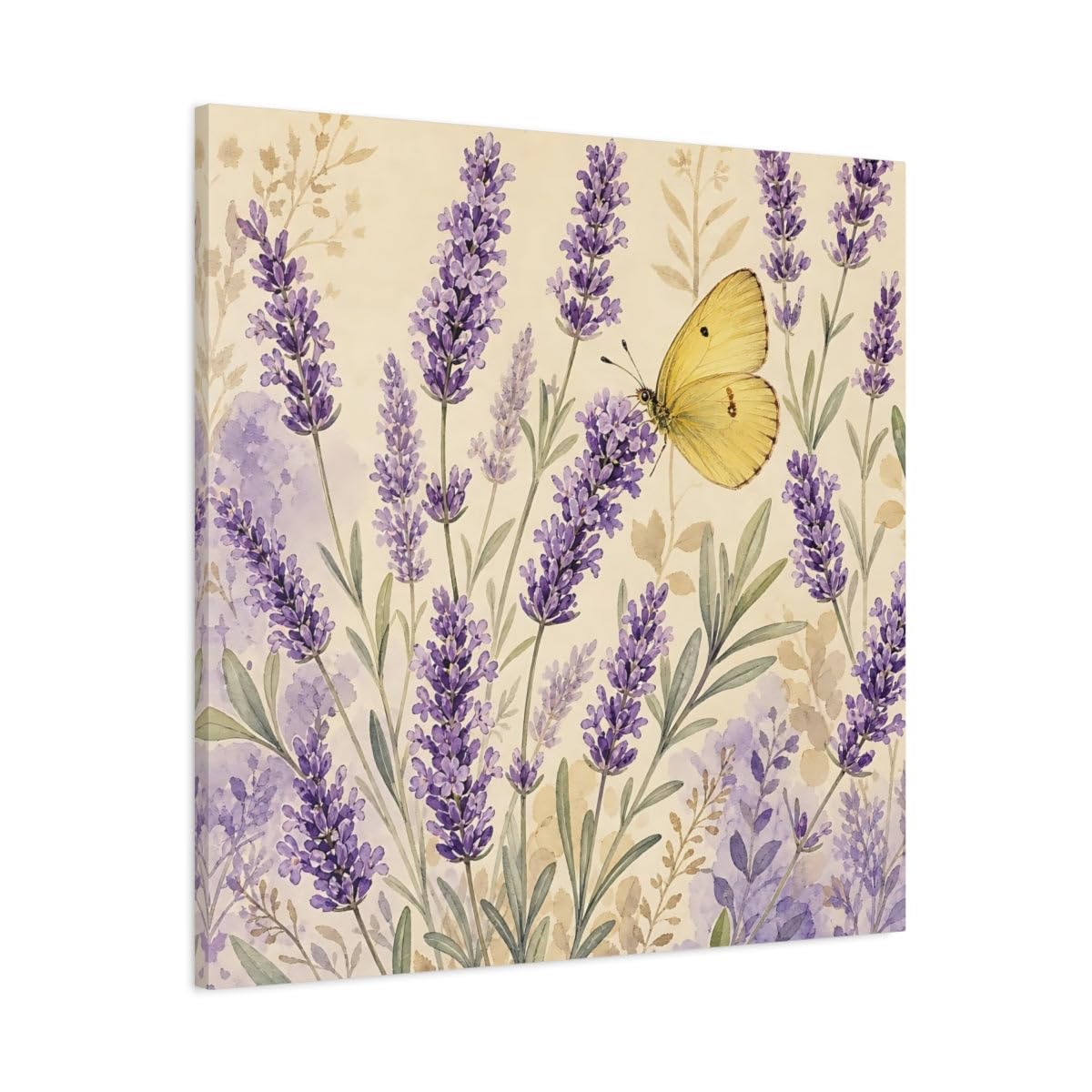 Impression sur toile lavande decoration murale violette grand format 80x80 - 8
