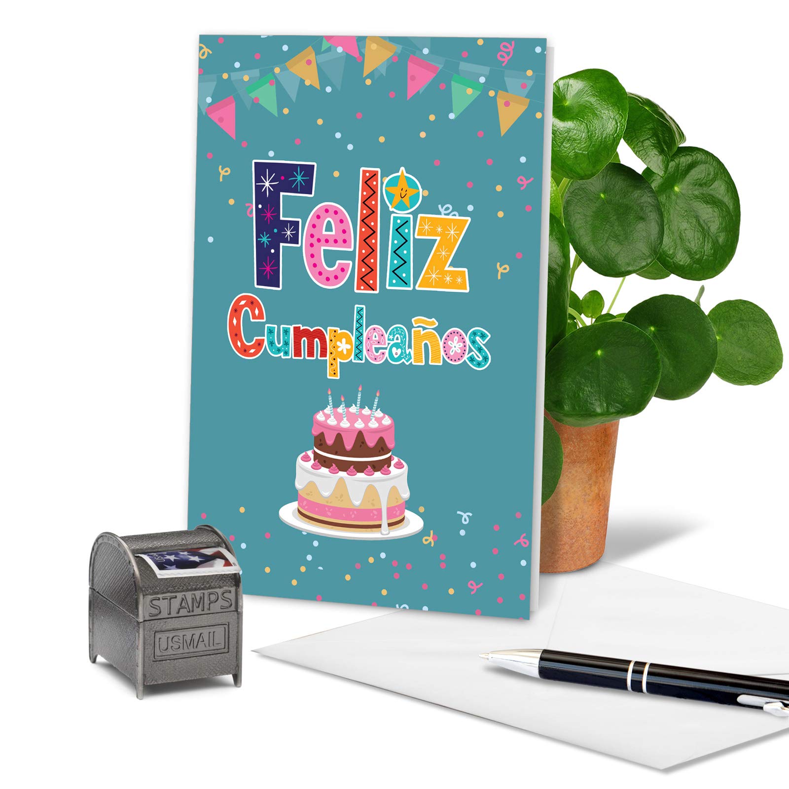 Feliz Cumpleanos Cards Elegant