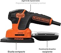 Vista 6 de Lijadora de detalles Black+Decker bdems600 Mouse