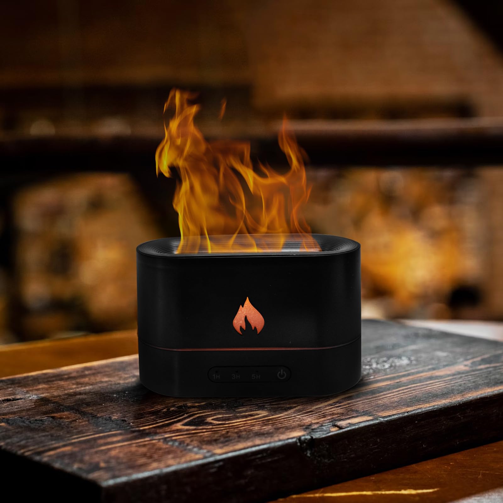 Difusor de Llama de Imitación para Escritorio, Silencioso, Aromaterapia