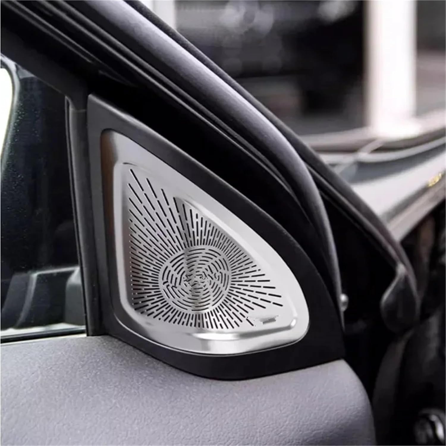 Car Horn Cover Door Horn Protective Cover Dashboard Horn Cover Compatible for Benz CLA 2013-2018 W117 Auto Accessories