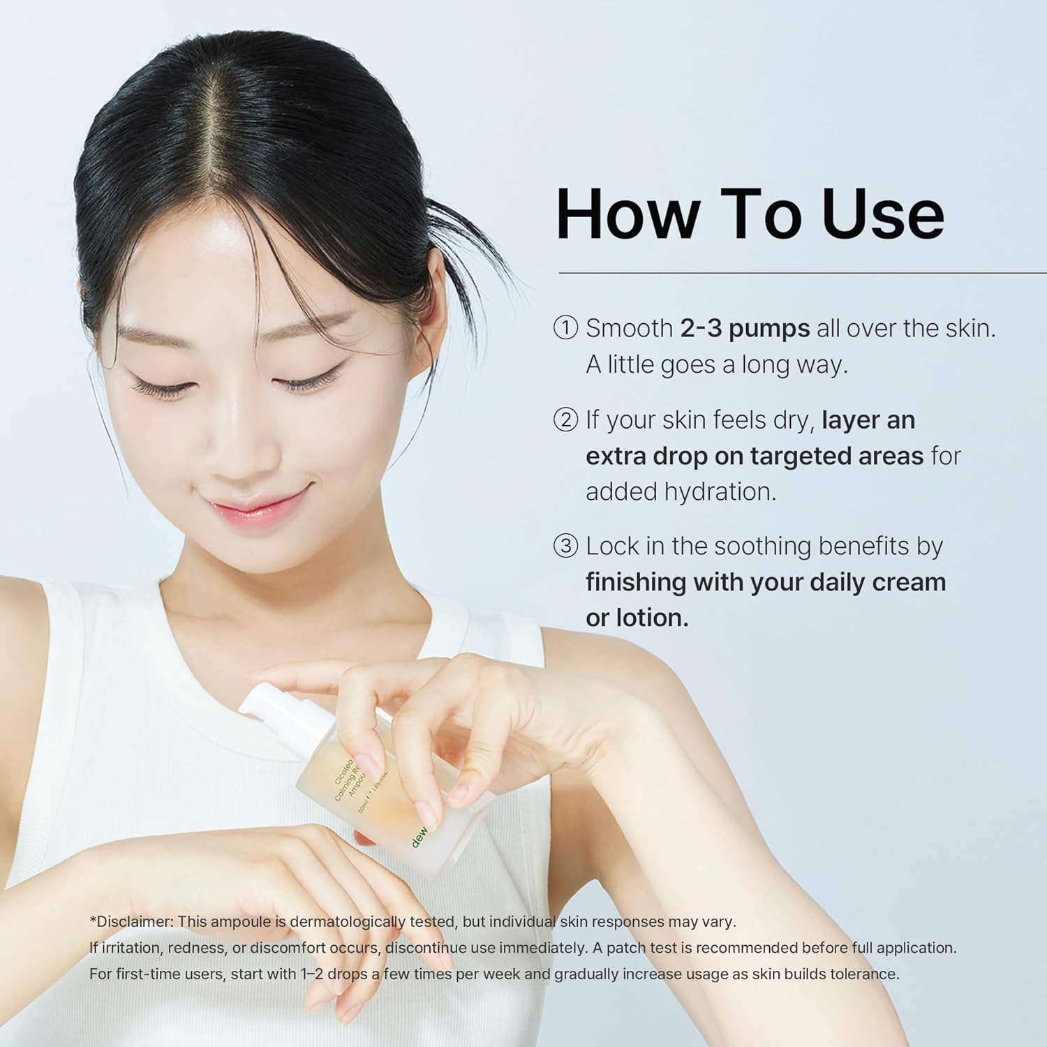 Cicatea Calming Repair Serum, Centella Ampoule, Soothing Moisturizing Serum with Panthenol for Sensitive Skin, Korean Skin Care (1.69 Fl Oz / 50ml) - Image 6