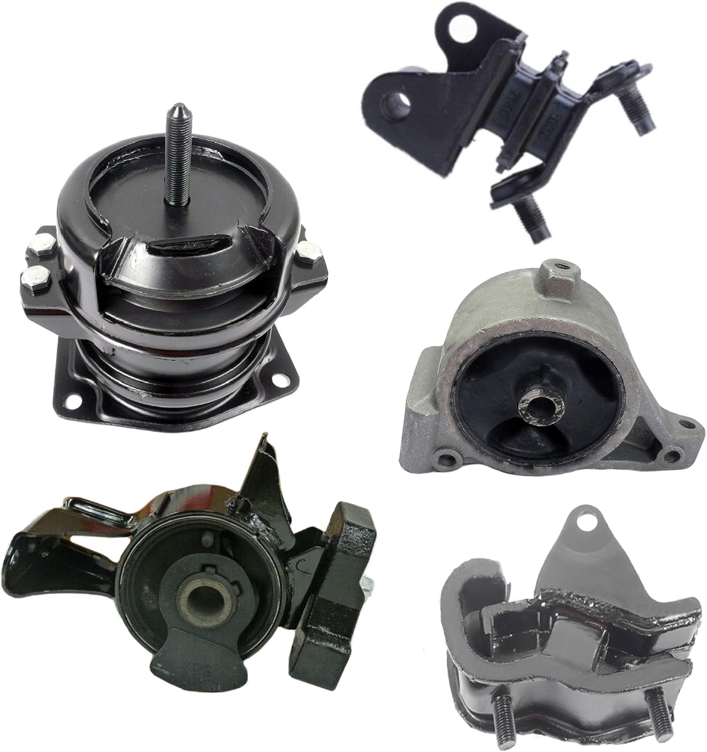 Advance Ignition Hydraulic Engine Motot and Transmission Mount for Automatic Compatible with Honda 06-08 Honda Ridgeline 3.5L Set of 5PCS A4519 A4576 A4523 A4531 A65036 2006 2007 2008