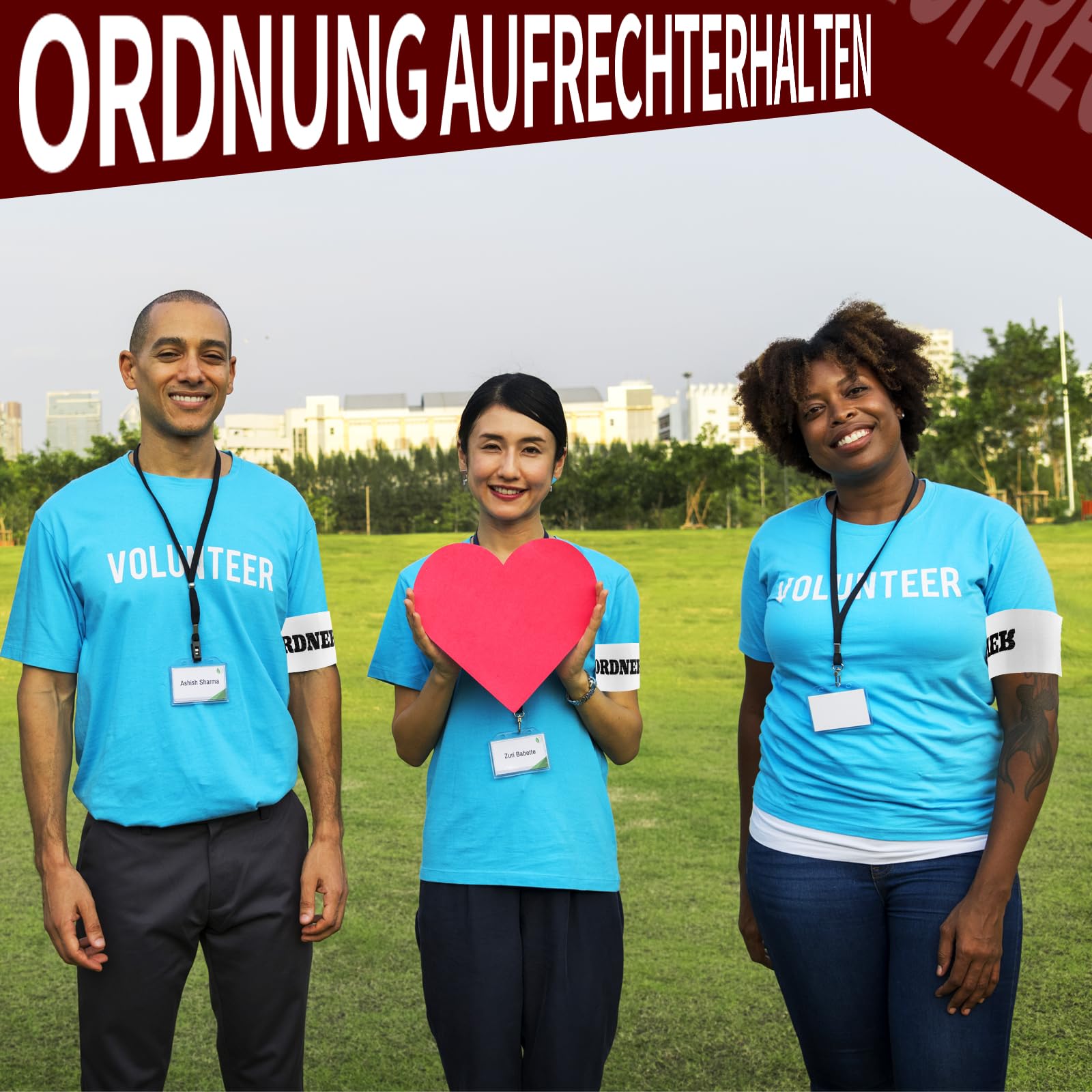 Armbinde Ordner Armbinde Klett Ordnerbinden Armbinden Set Binde Armband Spiel und Trainingsausrüstung Zubehör