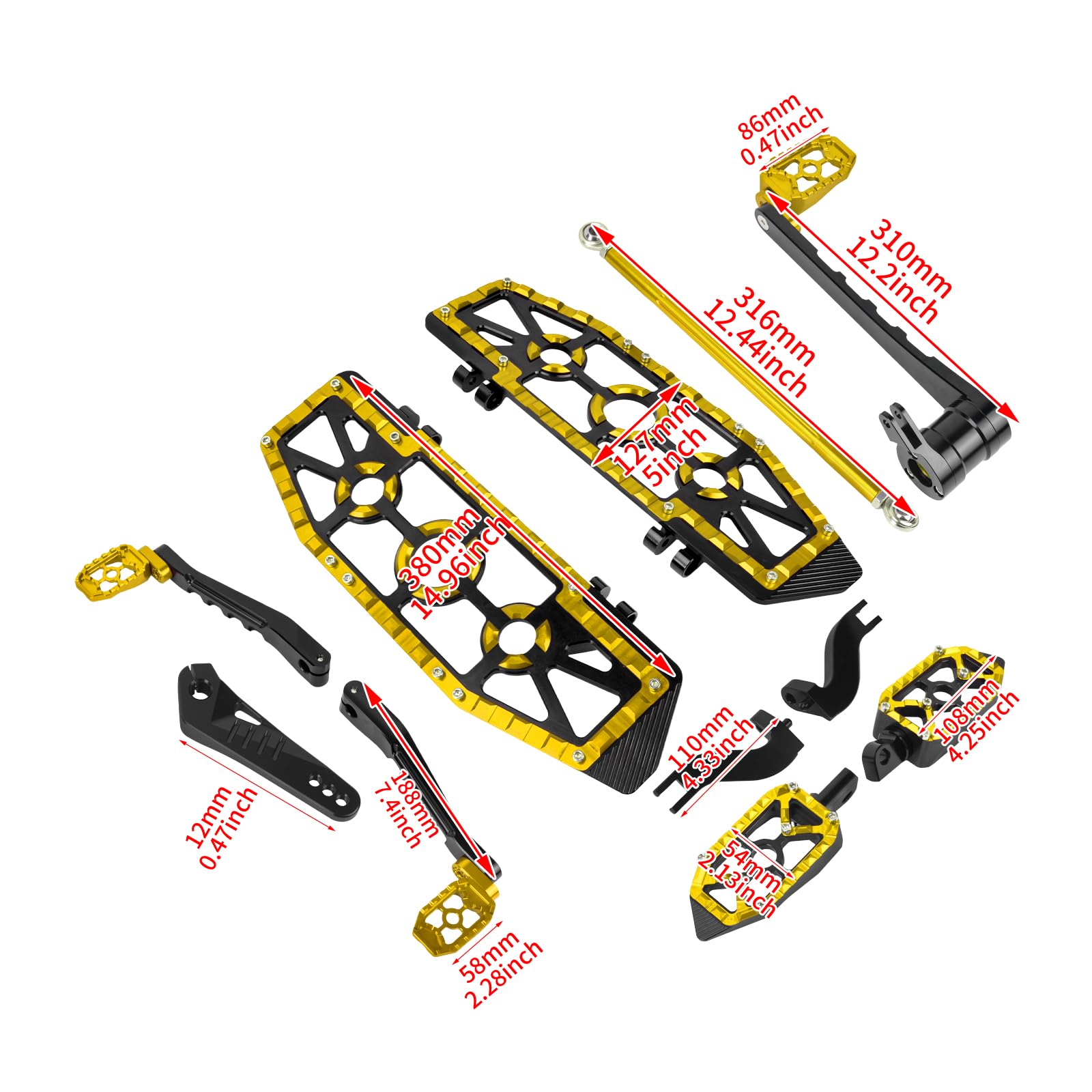 Amazon | HCmotorku ハーレー用 フロアボード ステップキット バイク 