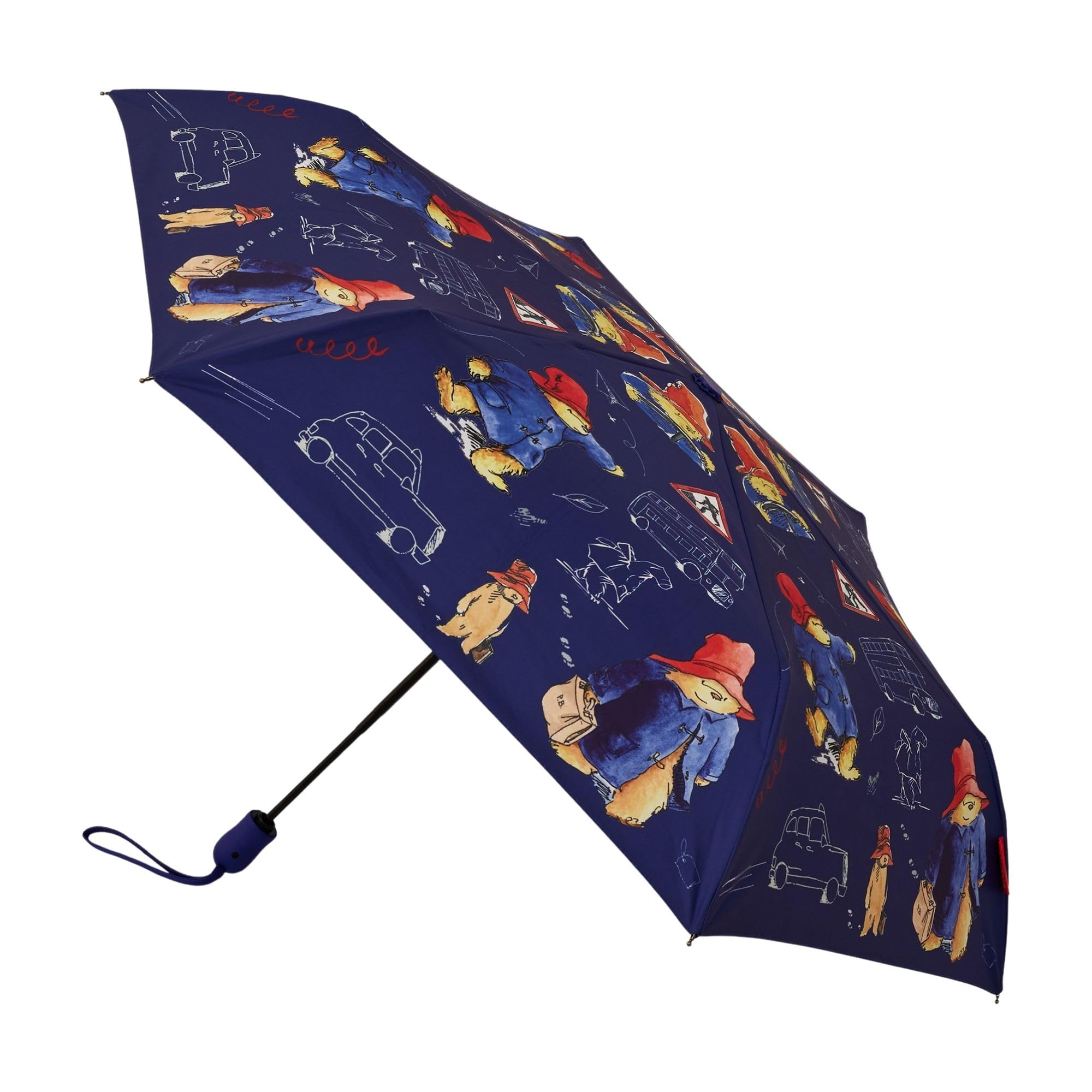 Signare Tapestry Automatic Folding Umbrella (UM-AUTO-) (UM-AUTO-PADDBL)