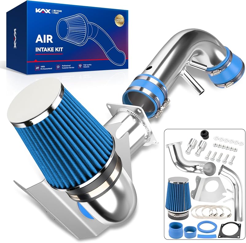 Kit de admissão de ar frio KAX 3,5" para Ford Mustang GT 1996–2004 – Azul