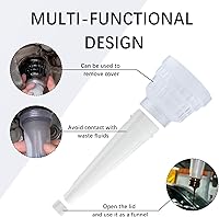 Vista 3 de Herramienta de extracción de filtro de aceite, [versión mejorada] Embudos de aceite sin tocar las manos para uso automotriz, herramienta de filtro
