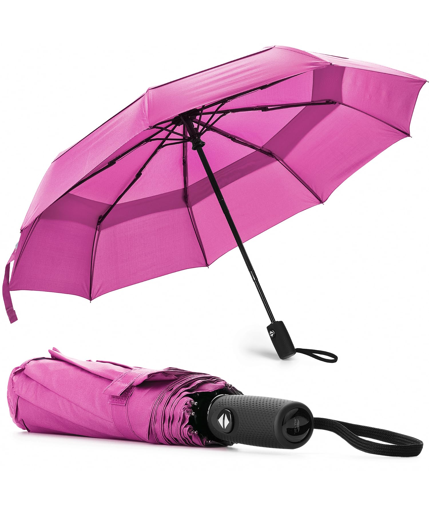 Mr. Pen Pink Blossom - Windproof Travel Umbrella, Automatic Umbrellas For Rain, Compact