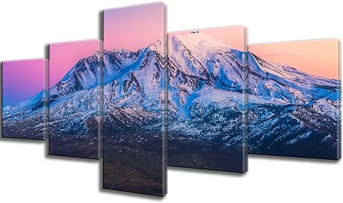 Vista 304 de Paisaje de 5 piezas pintura sobre lienzo