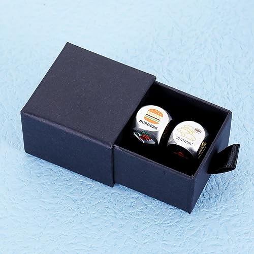 Miniatura 7 de 2 piezas de aniversario para él y ella, regalos de noche para parejas, novio, novia, decisor de comida, boda, aniversario, regalos de acero para