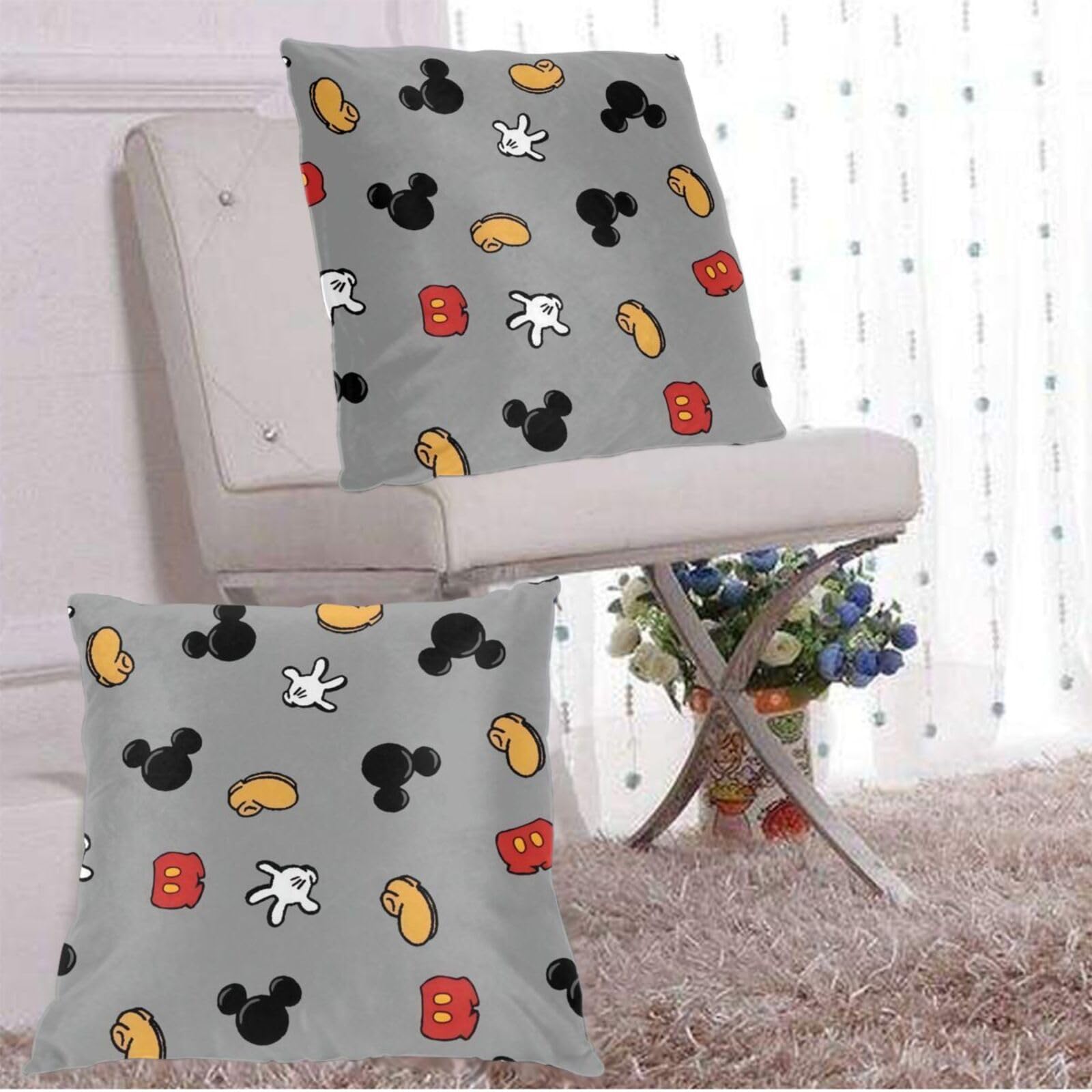 ミッキーマウス　クッションカバー Amazon.co.jp: ミッキーマウス ミニーマウス クッションカバー