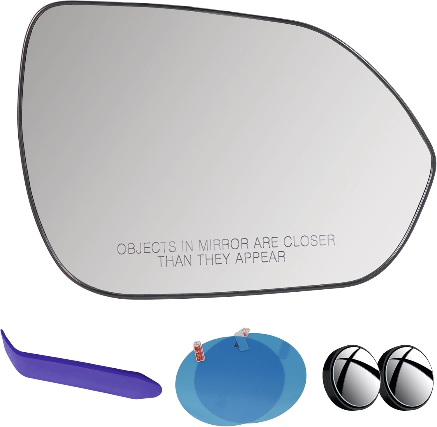 EAP Passenger Side Mirror Glass Compatible with Kia Seltos 2021-2026, Heated, Blind Spot, 87621Q5310