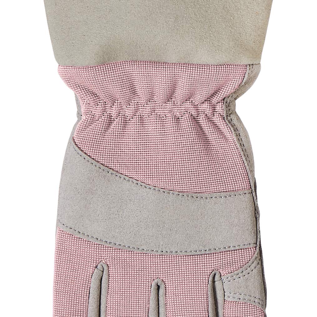 Amazon Basics Rose Pruning Thorn Proof Gardening Gloves with Forearm Protection - Pink, XS