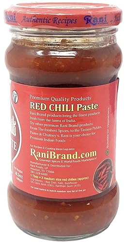 Miniatura 6 de Rani Red Chilli - Tarro de vidrio de 10.58 onzas (10.58 oz), paquete de 5+1 gratis, vegano, sin gluten, sin OMG, sin colores, origen indio