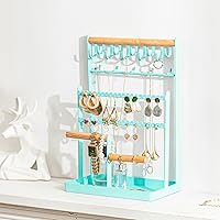 Vista 7 de ProCase - Soporte Organizador de Joyería con 6 Niveles, Organizador de Collares y Pendientes con 15 Ganchos, Torre de Exhibición y Almacenamiento