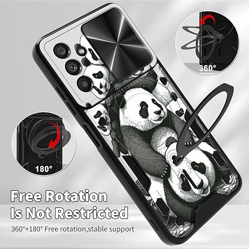 Vista 267 de Funda protectora híbrida para Samsung Galaxy A53 5G de 6.5 pulgadas y anillo giratorio de 360 grados, función atril, híbrida, de doble capa