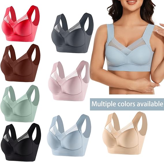 Seamless Bra, Bras for Women, Seamless Sexy Push Up Wireless Bra for Seniors
