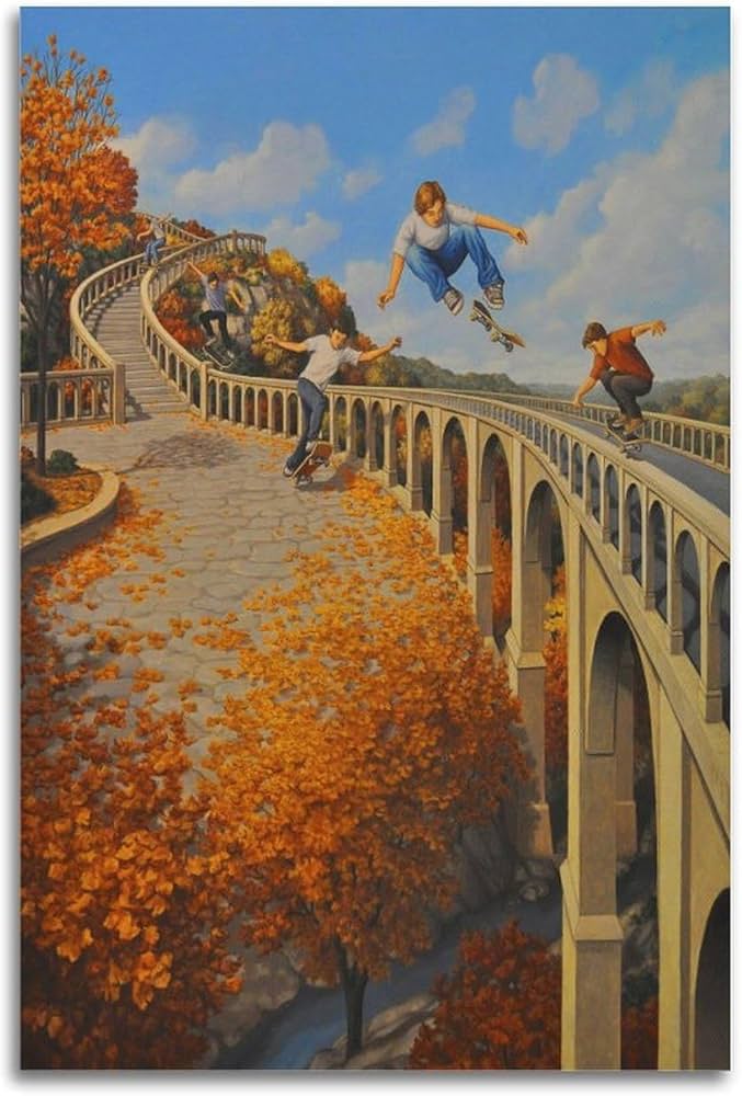 Amazon.co.jp: マジックリアリズム画家 ロブ・ゴンサルヴェス ポスター