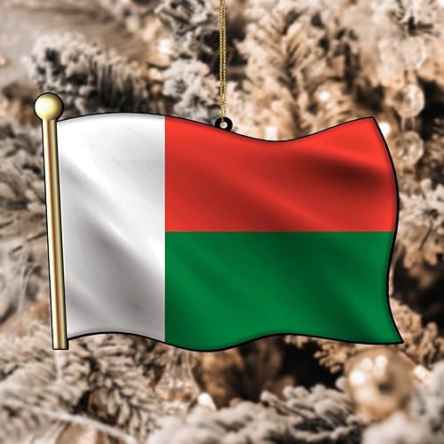 Vista 14 de Adorno acrílico de Navidad de Filipinas, decoración de árbol de Navidad, adorno de Navidad nacional para niños, bandera de Filipinas, banderas