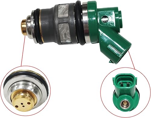 Miniatura 7 de Motor de barco 1571087J00 15710-87J00 Inyector de combustible para Suzuki DF40 DF50 1999-2010 Motor fuera de borda 40HP 50HP, 3 piezas