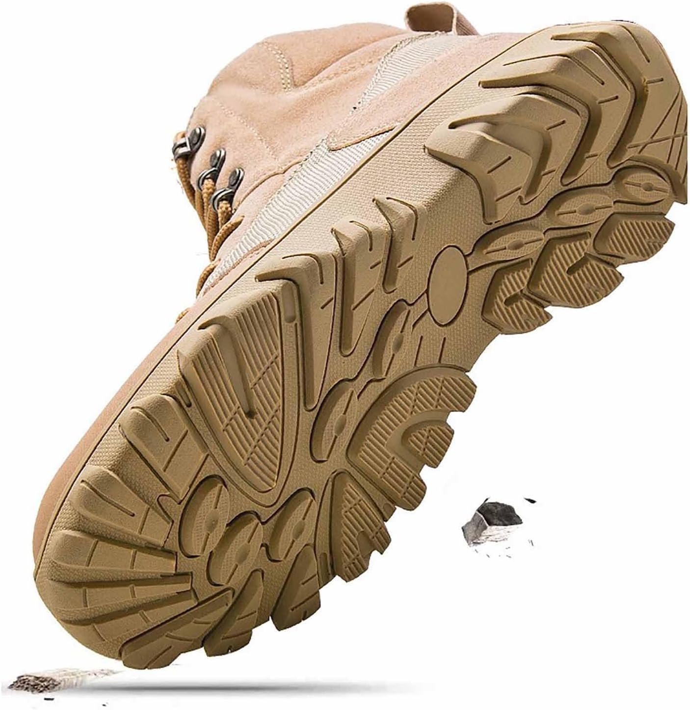 CLSQLXYJZC Outdoor Hiking Hunting Boots, Waterproof Men's Military Tactical Boots with Sports Socks Lightweight Military Boots Breathable Desert Boots