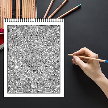 Intricate Patterns Adult Coloring Book - Zen Mandalas Series