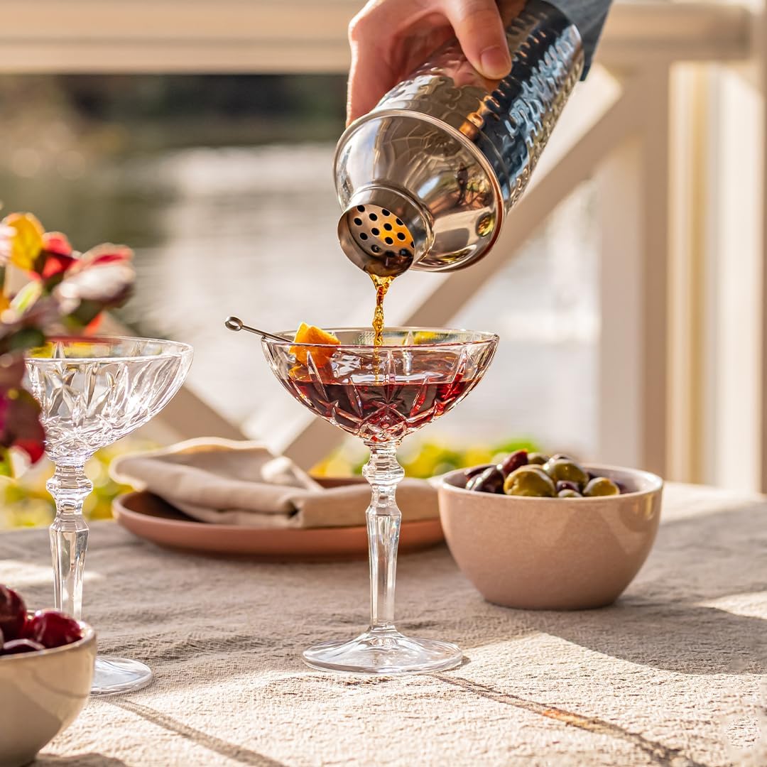 HISTORY COMPANY Chez Paree 1933 Nightclub-Inspired Chicago Cocktail Coupe Glass – 2-Piece Set for Craft Cocktails (Gift Box Collection) - Image 3