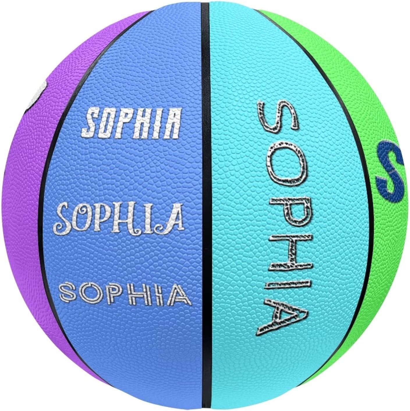 Yzaoxia Custom Basketball for Girls Text/Name Customized Personalized Basketballs Youth