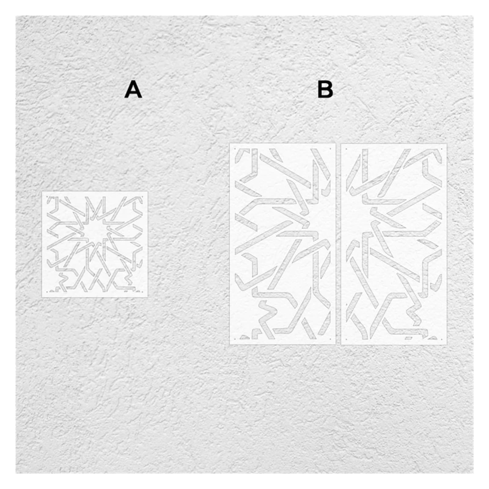 40 cm – 80 Schablone Wand for Gips dekorative Malerei Vorlage zu malen Dekor geometrische Verriegelung