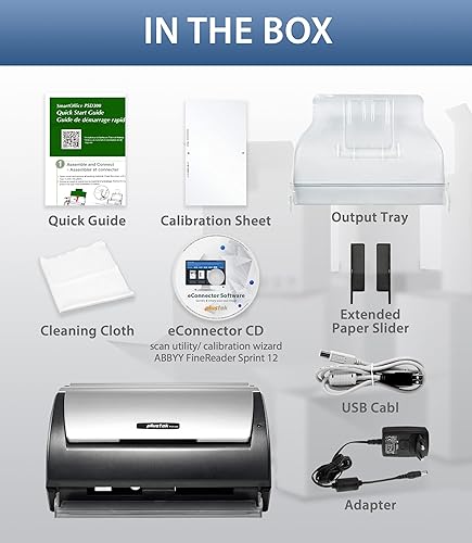 Miniatura 5 de Plustek Escáner de documentos PSD300 Plus con ADF, escaneo directo a la nube, SharePoint, Office 365 y función de reconocimiento de código de barras