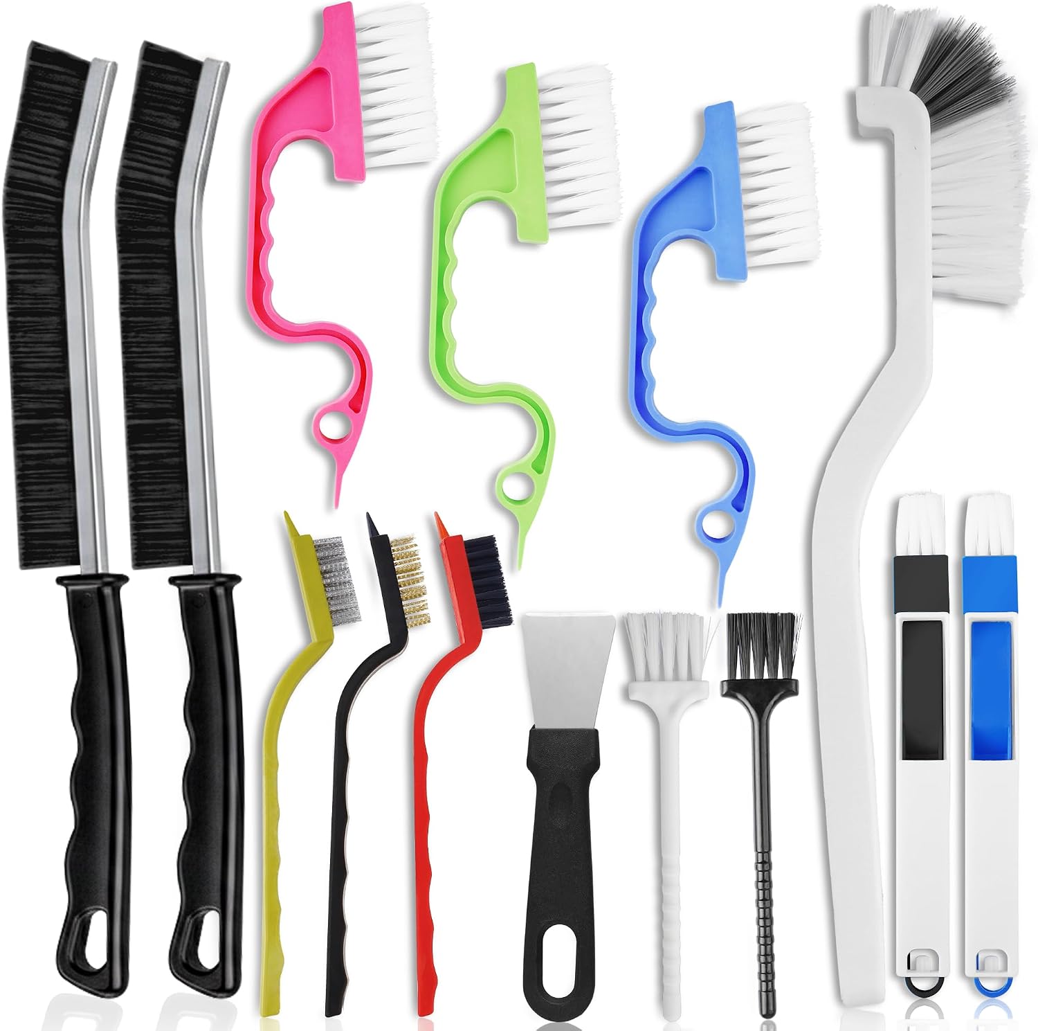 14 Pcs Crevice Cleaning Brush Set...