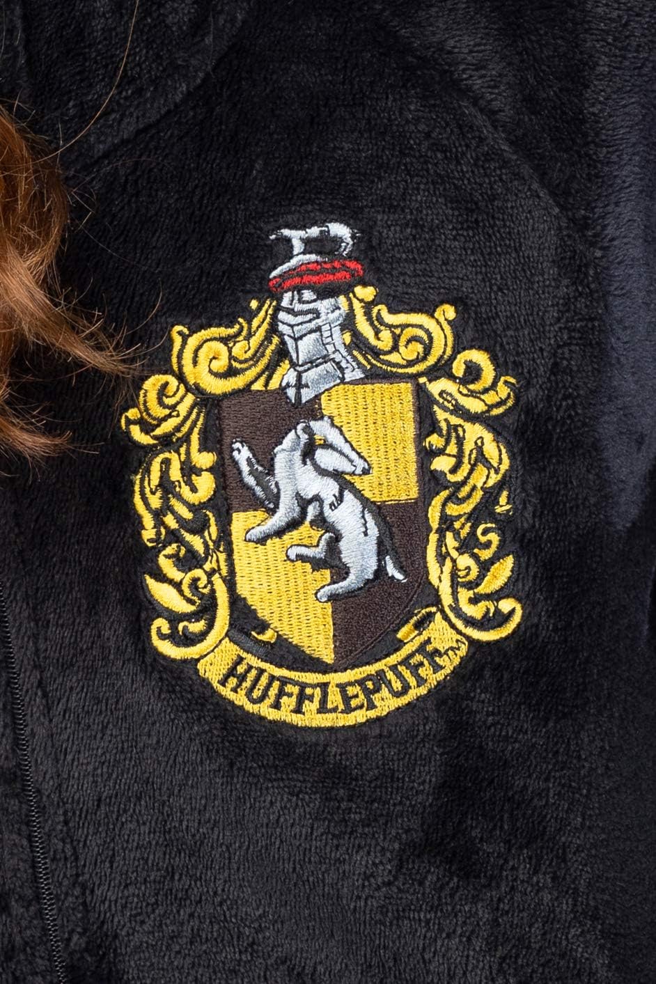 Harry Potter Juniors' Hooded One-Piece Pajama Union Suit - All 4 Houses Gryffindor, Slytherin, Ravenclaw, Hufflepuff