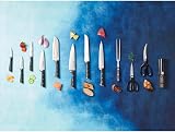 Tefal Ingenio Ice Cuchillo Utility 11 cm, acero cepillado, cuchillo de una sola pieza, mango remachado, negro, 11 cm, K2320914 - 12