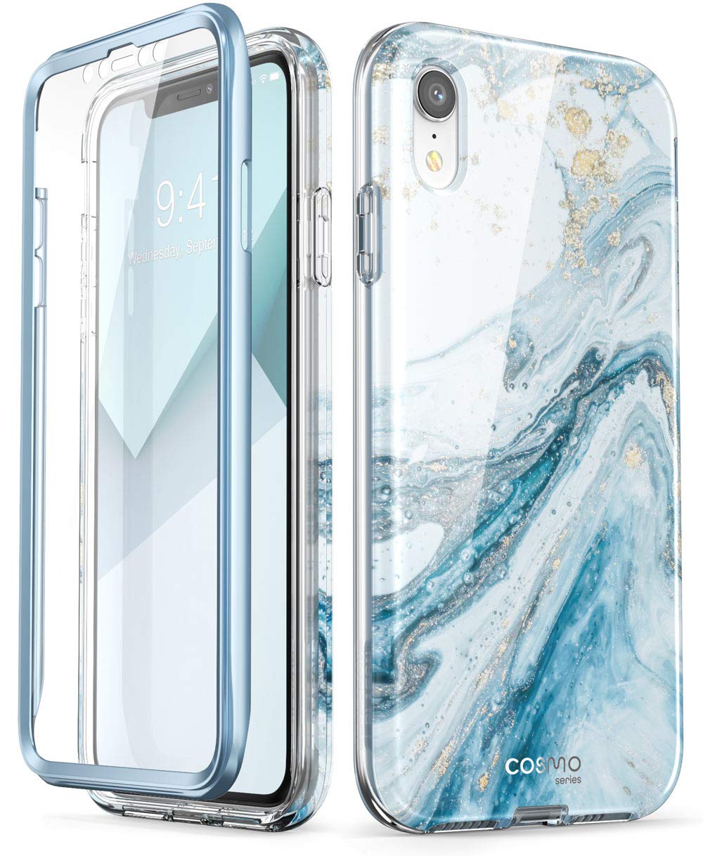 Amazon.co.jp: i-BLASON iPhone XR ケース 液晶内置フィルム付き 全面 