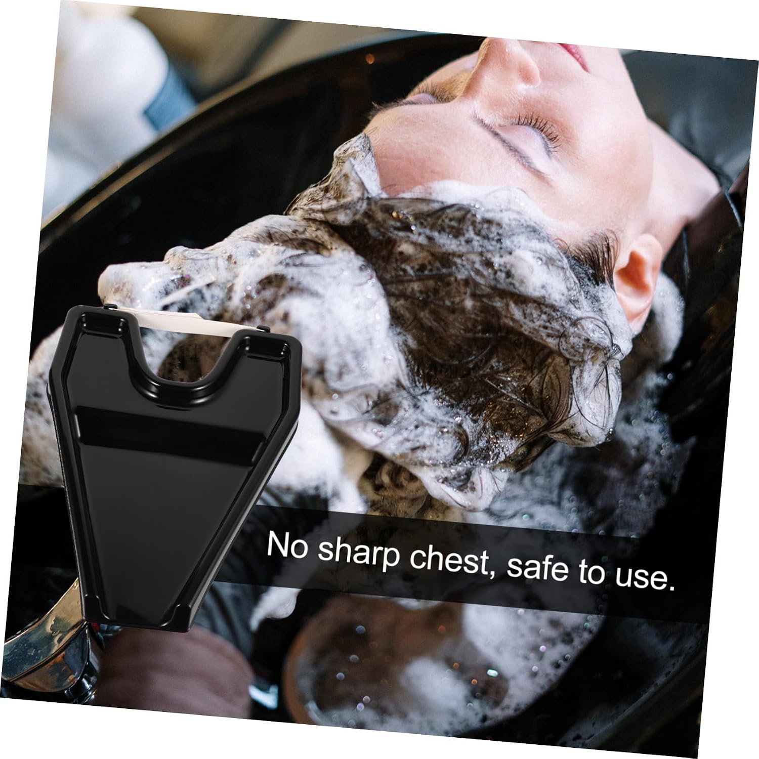 Beavorty Portable Hair Washing Sink Basin for Home Use Shampoo Basin for Seniors and Handicapped Easy Clean Hair Wash Tray Convenient Design