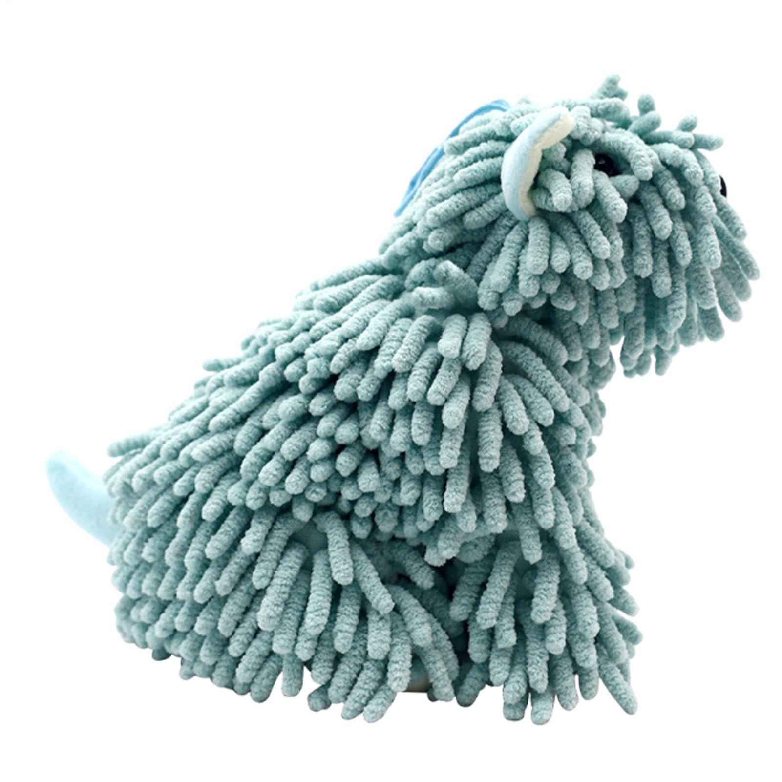 Toalla de mano de cachorro para cocina y baño, diseño peludo y divertido