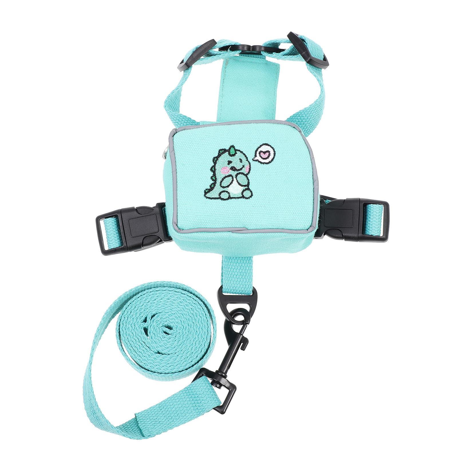Arnés tipo mochila para gatos reflectante con correa cómoda HEANUJJ
