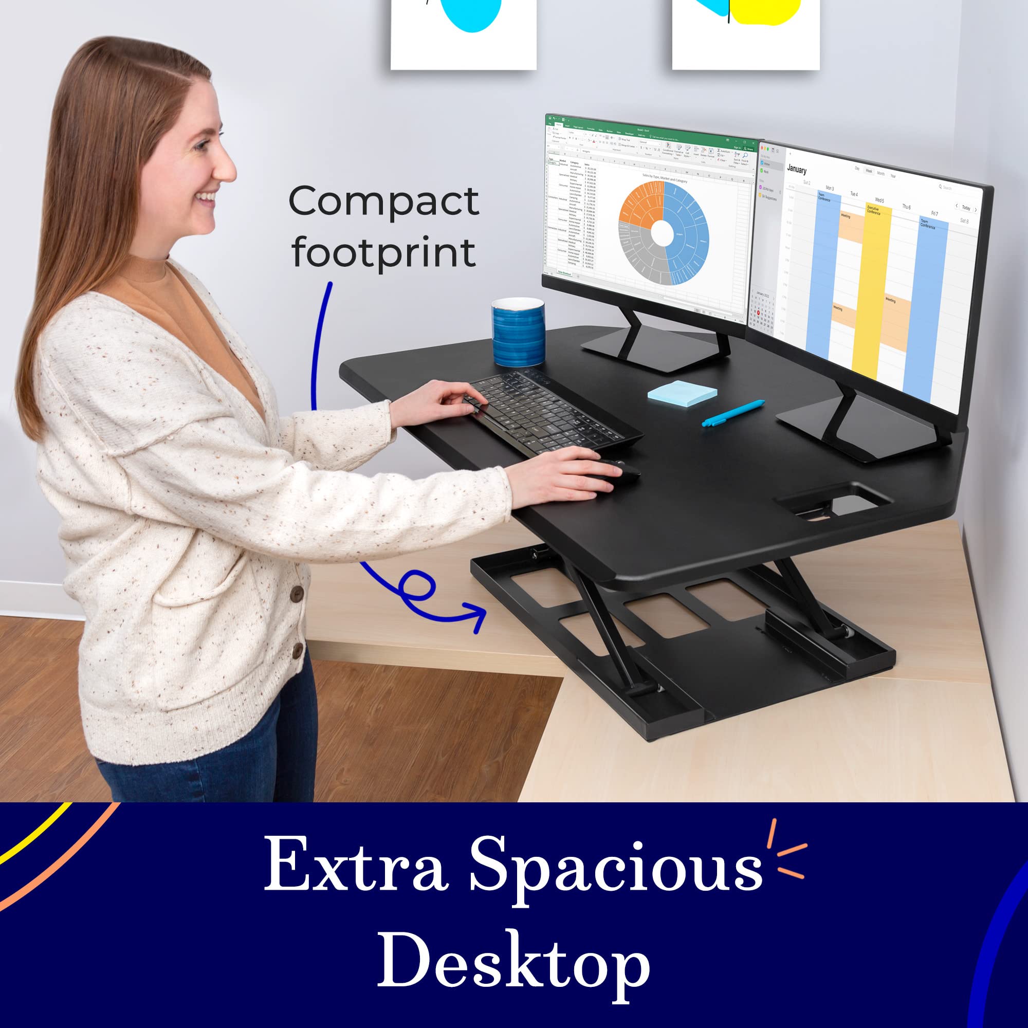 Stand Steady XElite Pro Premier Corner Standing Desk Converter