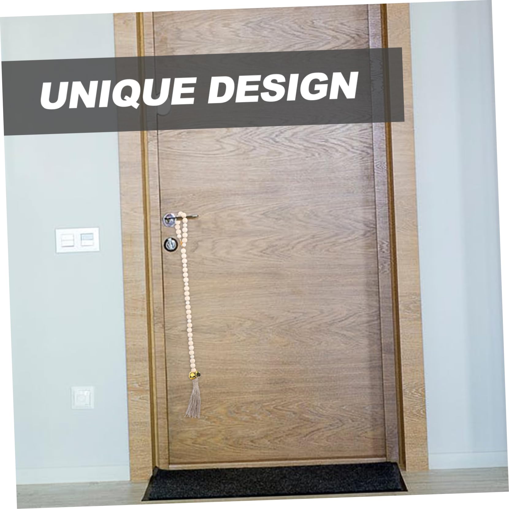 Totority Dog Doorbell Potty Training Portable Decorative Design Wooden Beads Pet Accessory Home Decor