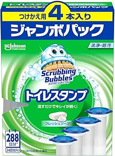 スクラビングバブル トイレ掃除 トイレスタンプ フレッシュソープ 付け替え 詰め替え 4本入り 付け替え用
