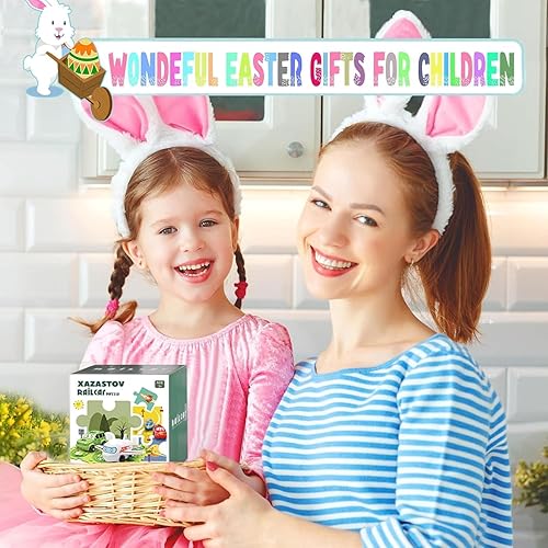 Miniatura 7 de Easter Basket StuffersPuzzles for Kids Ages 3-5, Number Blocks Set, Magic Tracks, Toddler Puzzle Car TracksToys for 3 4 5 6 Year Old Boys Girls,