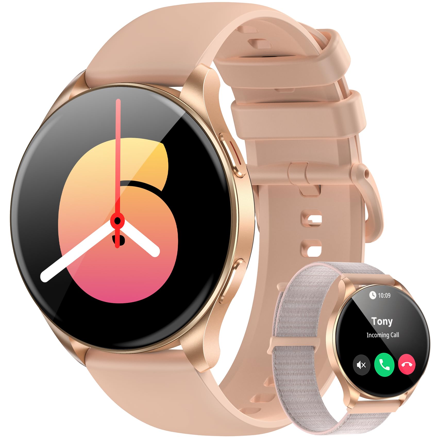 Blackview Smartwatch Donna Uomo, Orologio Smartwatch Uomo Fitness con Chiamate Bluetooth con 1.43' HD AMOLED/112+ Sportive/SpO2/Monitoraggio del Sonno/Cardiofrequenzimetro per Android IOS