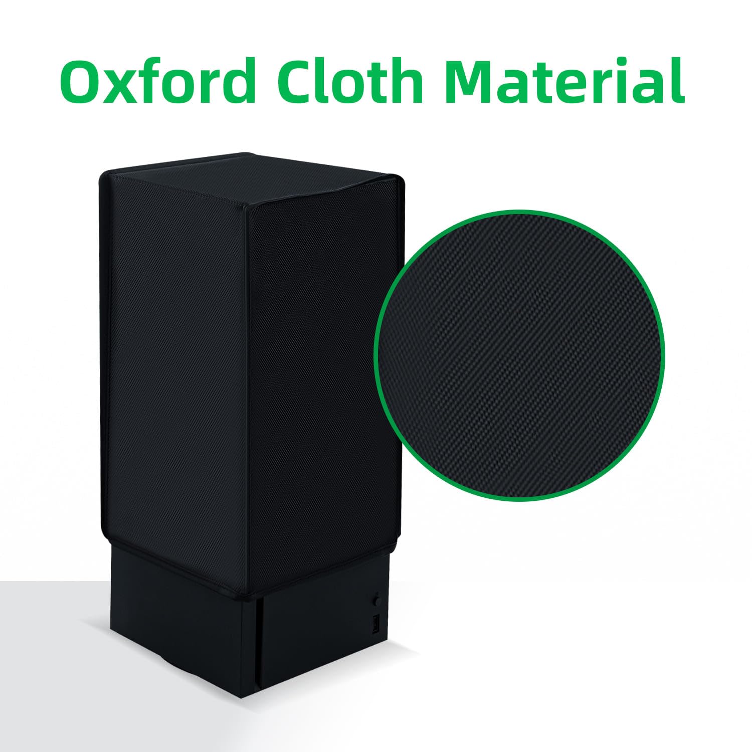 Funda Negra contra el Polvo para la Consola Xbox Series X, Funda Protectora Impermeable contra el Polvo para la Consola Xbox Series X-Vertical