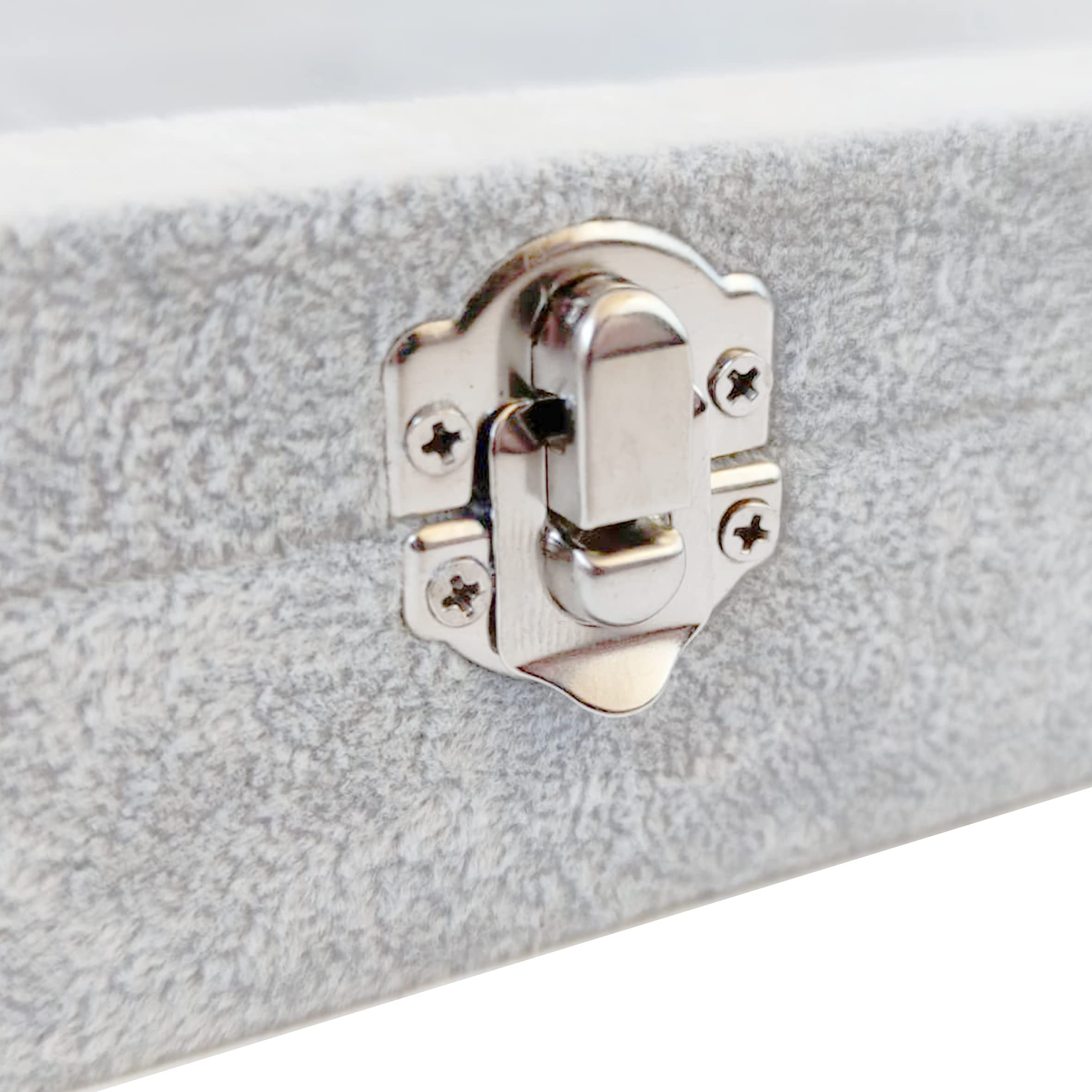 MR Maestro Relojero Espositore Per Gioielli 12 Cavità – Velluto Beige E Coperchio In Vetro – Porta Anelli, Bracciali E Ciondoli