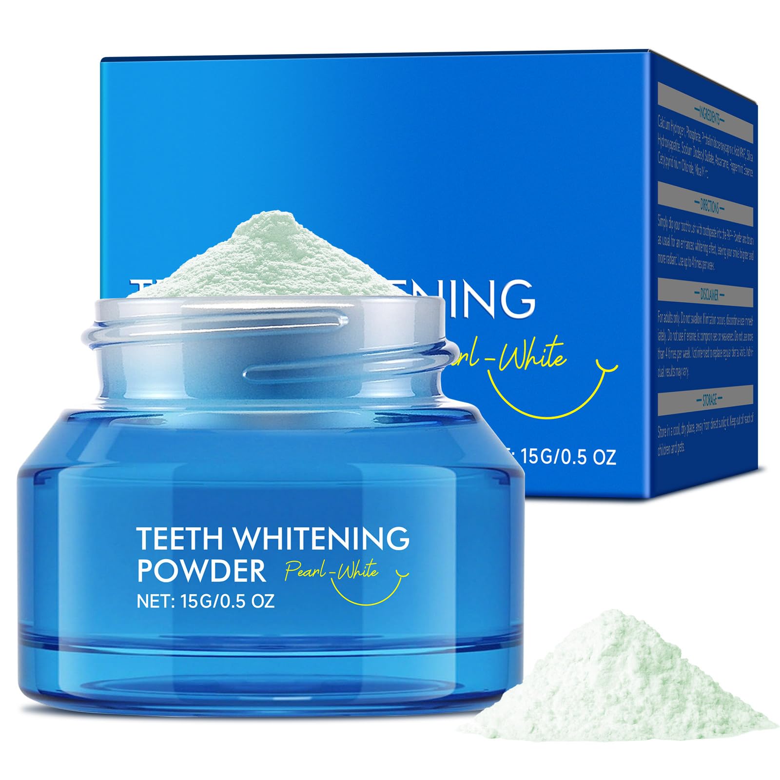 Teeth Whitening Powder 15g Toothpaste Whitening Powder Removes Stubborn Stains Freshens Breath Tooth Whitening Powder Effectively Removes Coffee