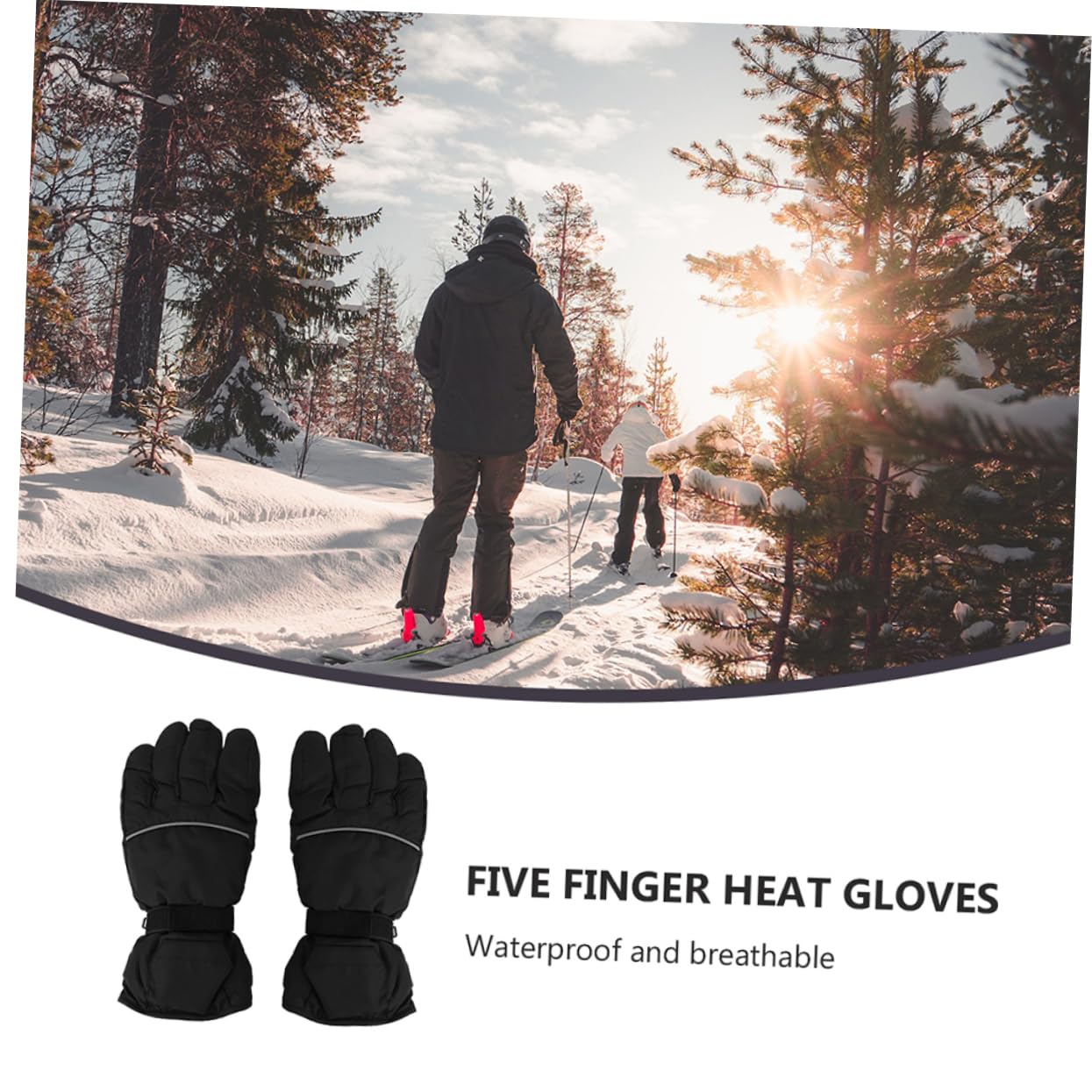 Toddmomy 2pairs Heated Gloves for Men Women Battery Powered Hand Warmer Gloves for Outdoor Sports Flexible Design Construction Cold Weather Activities
